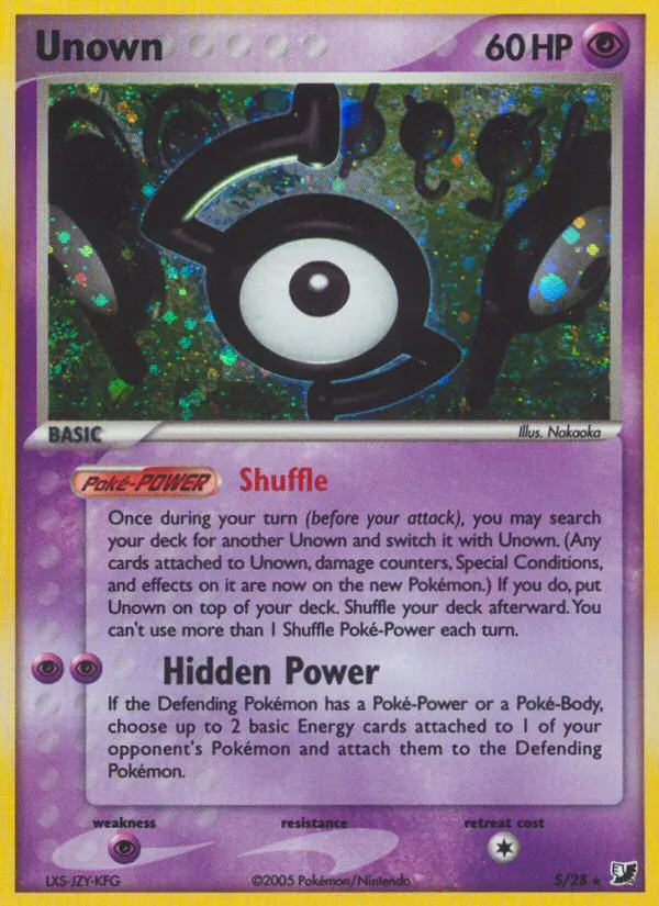 Unown #S, Unseen Forces