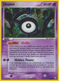 Unown #S, Standard