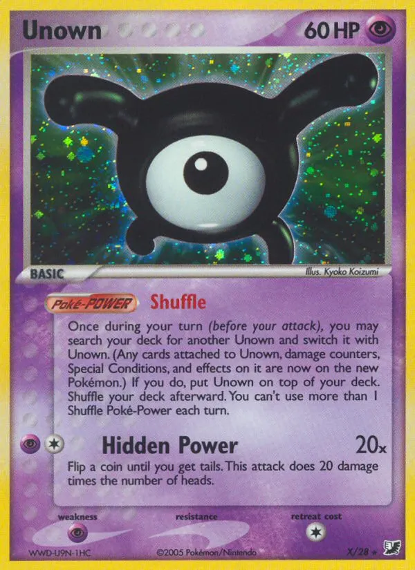 Unown #X, Unseen Forces
