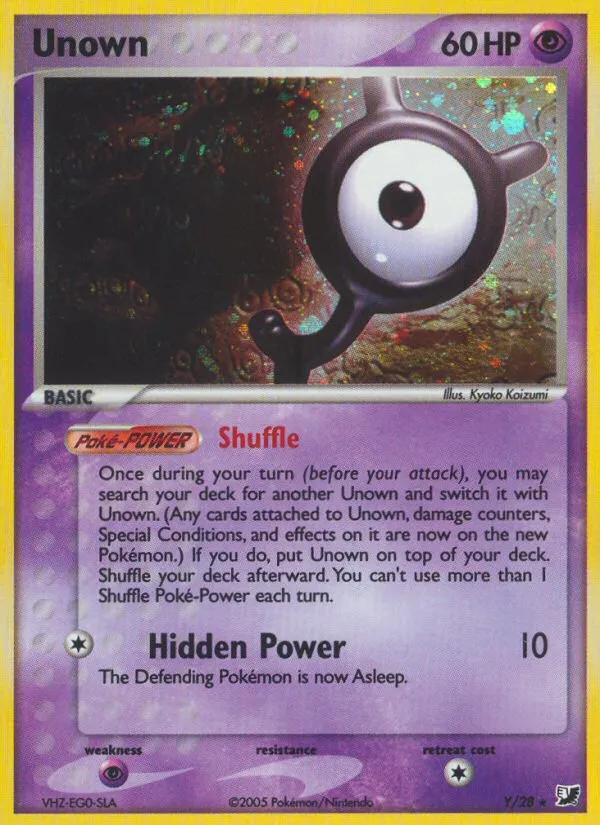 Unown #Y, Unseen Forces