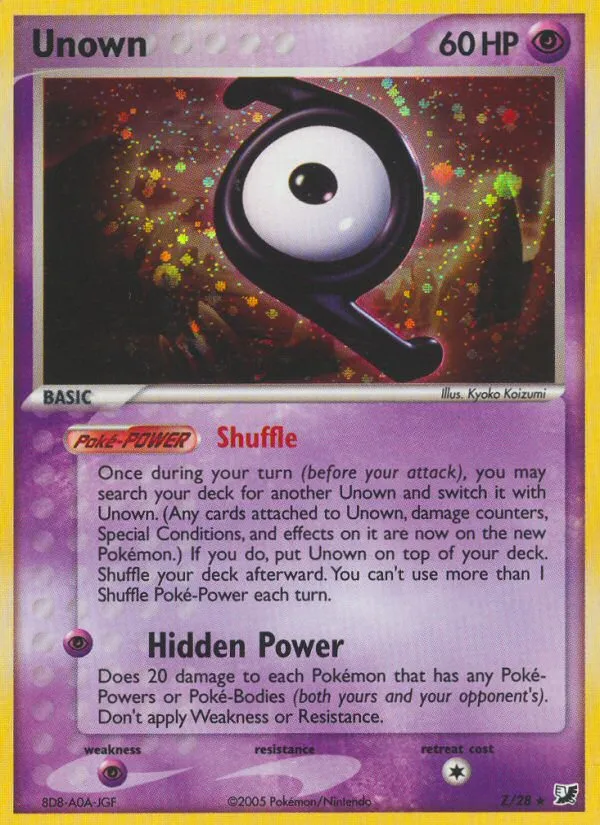 Unown #Z, Unseen Forces