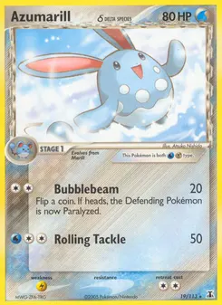 Azumarill δ #19, Reverse Foil