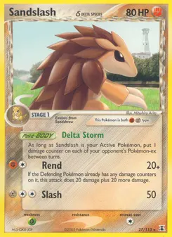 Sandslash δ #27, Reverse Foil