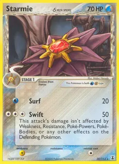 Starmie δ #30, Reverse Foil