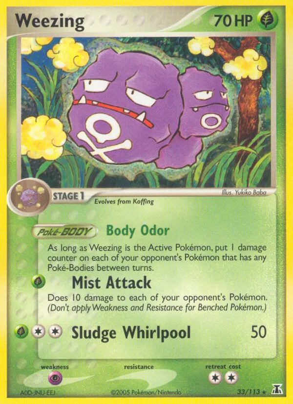 Weezing #33, Delta Species Reverse Foil