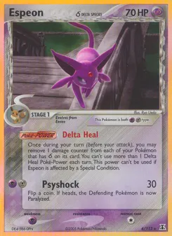 Espeon δ #4, Reverse Foil