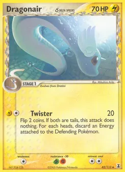 Dragonair δ #42, Reverse Foil