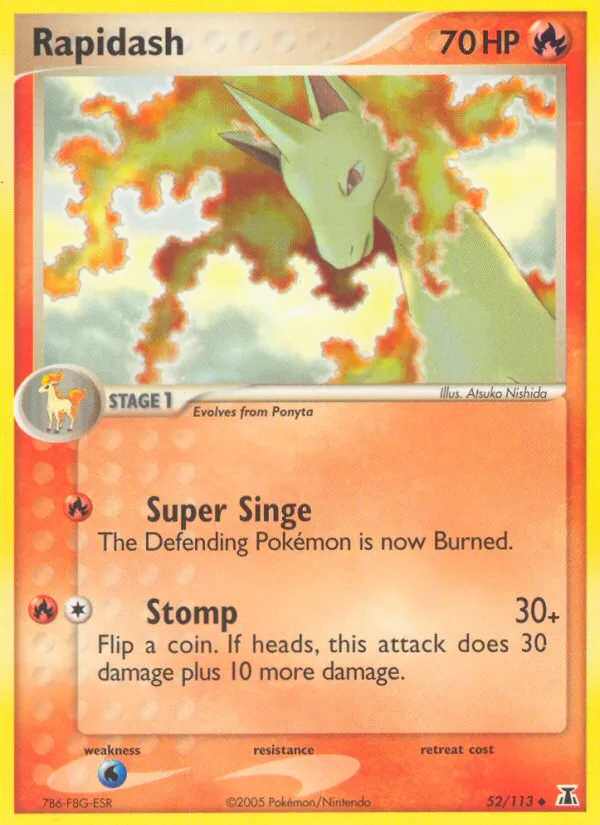 Rapidash #52, Delta Species Reverse Foil