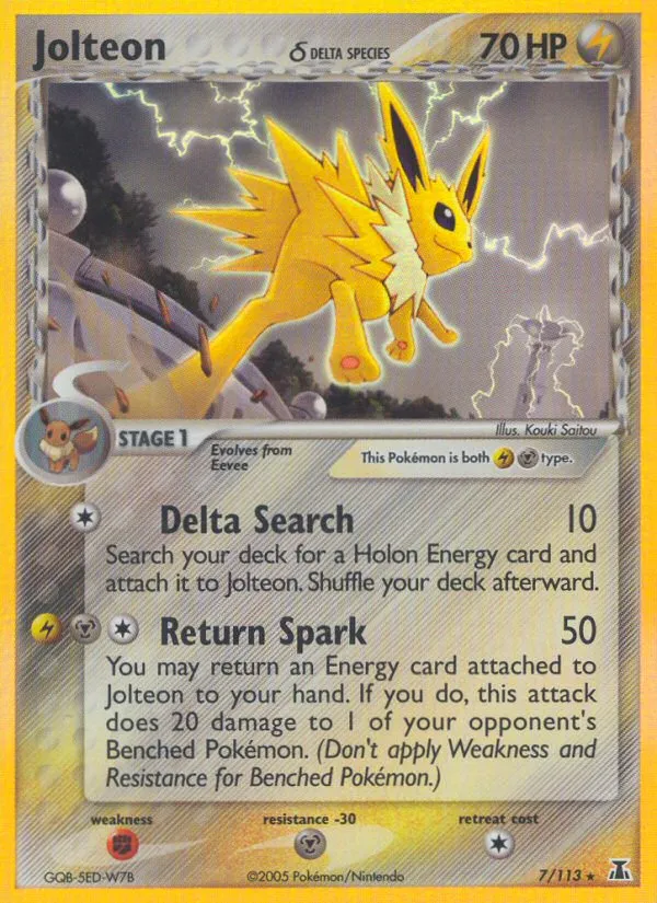 Jolteon δ #7, Delta Species Reverse Foil