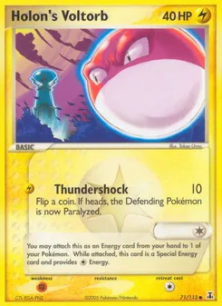 Holon's Voltorb #71, Reverse Foil