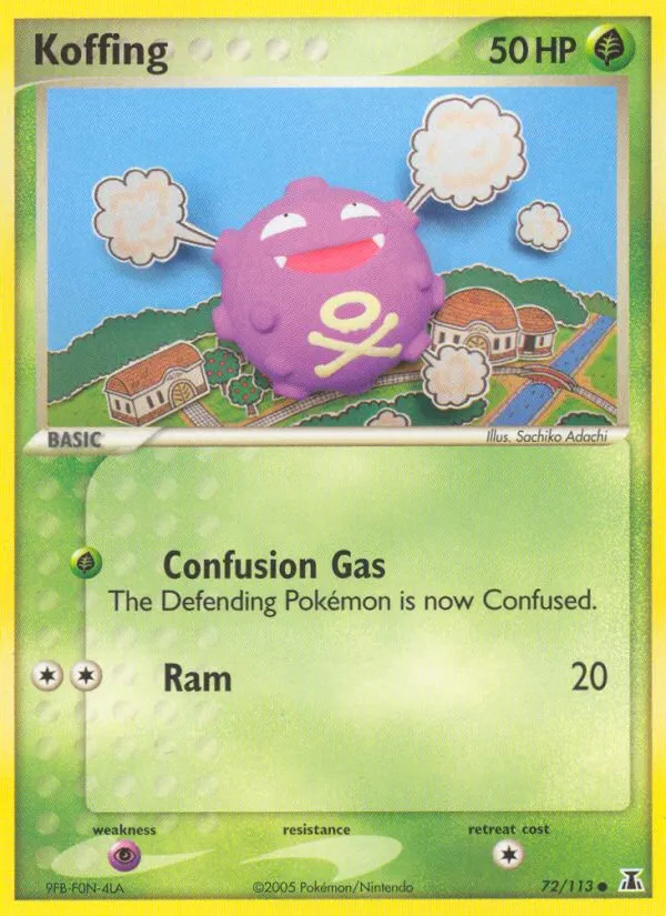 Koffing #72, Delta Species Reverse Foil