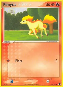 Ponyta #78, Reverse Foil