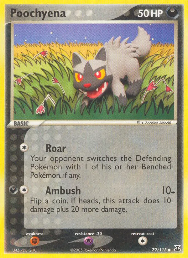 Poochyena #79, Delta Species Reverse Foil