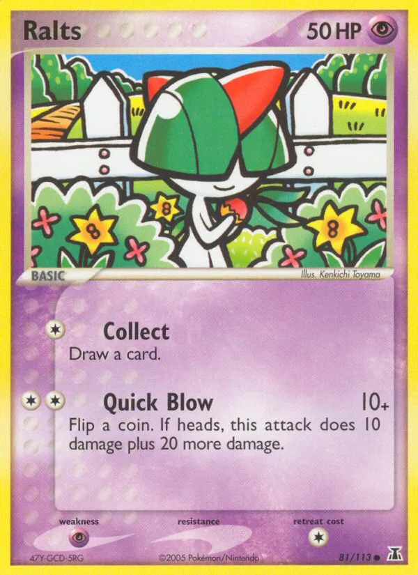 Ralts #81, Delta Species Reverse Foil