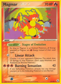 Magmar #21, Reverse Foil