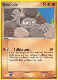 Geodude #53, Reverse Foil