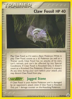 Claw Fossil #78, Reverse Foil