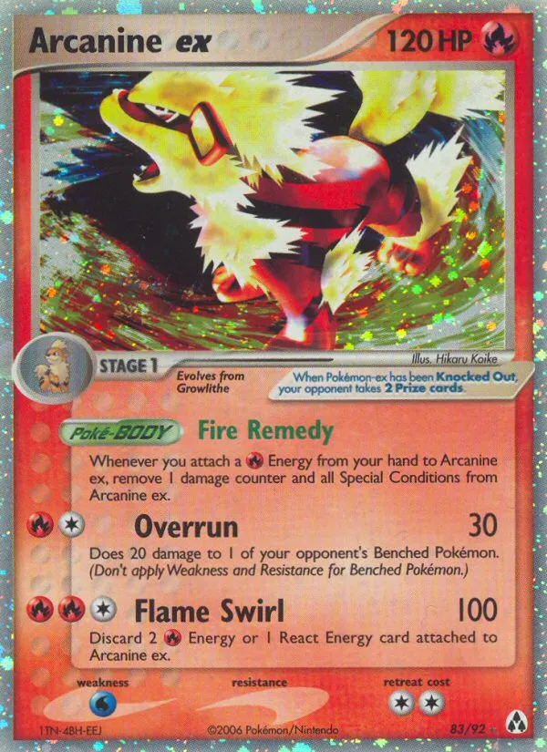 Arcanine ex #83, Legend Maker