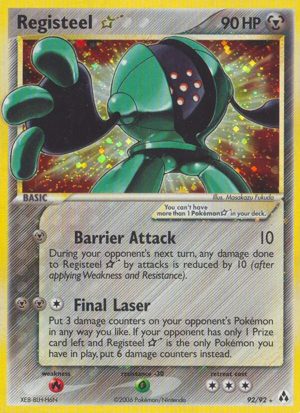 Registeel ★ #92, Legend Maker Gold Star