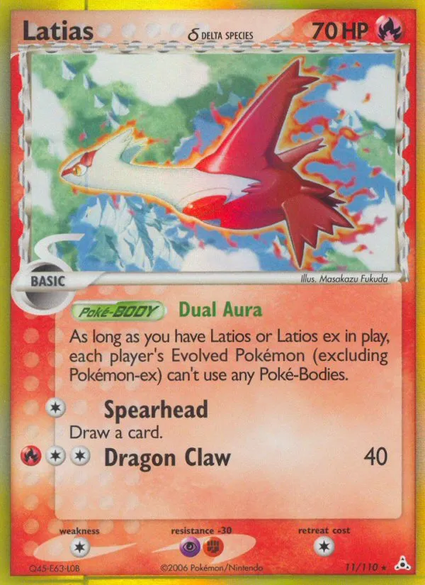 Latias δ #11, Holon Phantoms Reverse Foil