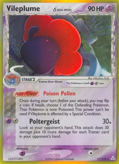 Vileplume δ #17, Reverse Foil