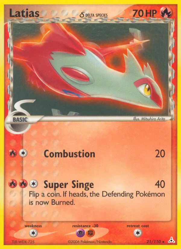 Latias δ #21, Holon Phantoms Reverse Foil
