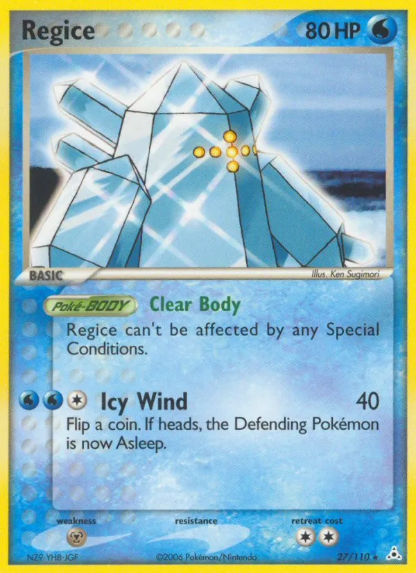 Regice #27, Holon Phantoms Reverse Foil