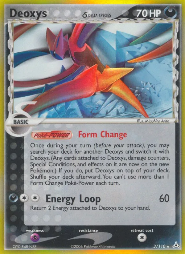 Deoxys δ #3, Holon Phantoms Reverse Foil