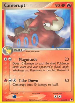 Camerupt #36, Reverse Foil