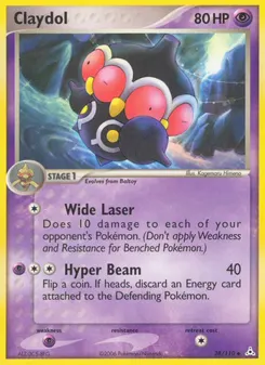 Claydol #38, Reverse Foil