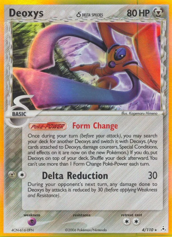 Deoxys δ #4, Holon Phantoms Reverse Foil