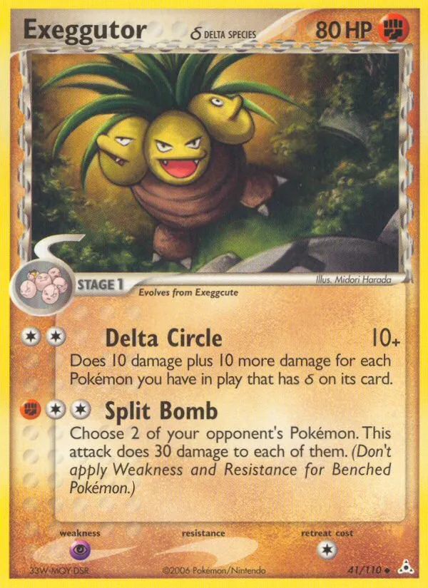 Exeggutor δ #41, Holon Phantoms Reverse Foil