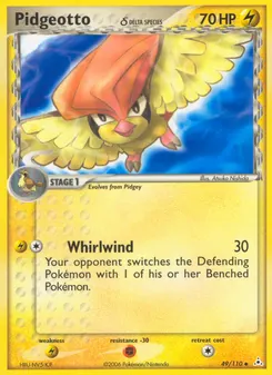 Pidgeotto δ #49, Reverse Foil