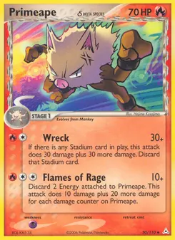 Primeape δ #50, Reverse Foil