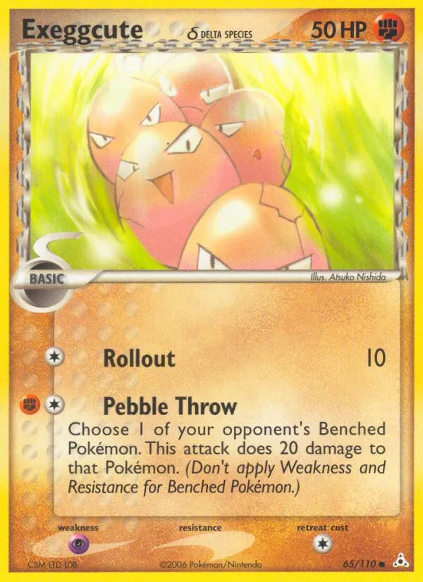 Exeggcute δ #65, Holon Phantoms Reverse Foil