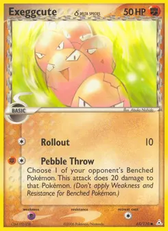 Exeggcute δ #65, Reverse Foil
