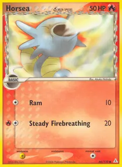 Horsea δ #66, Reverse Foil