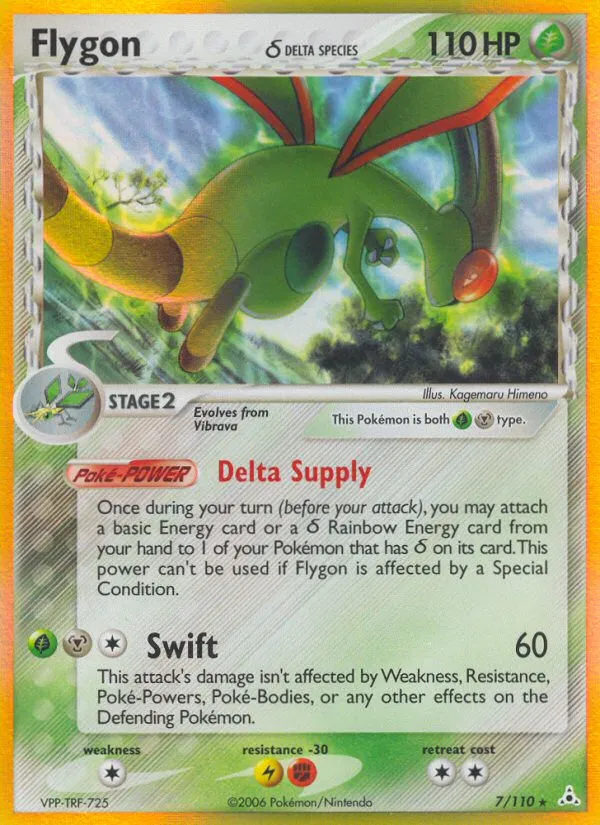Flygon δ #7, Holon Phantoms Reverse Foil