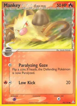Mankey δ #70, Reverse Foil