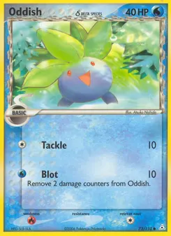Oddish δ #73, Reverse Foil