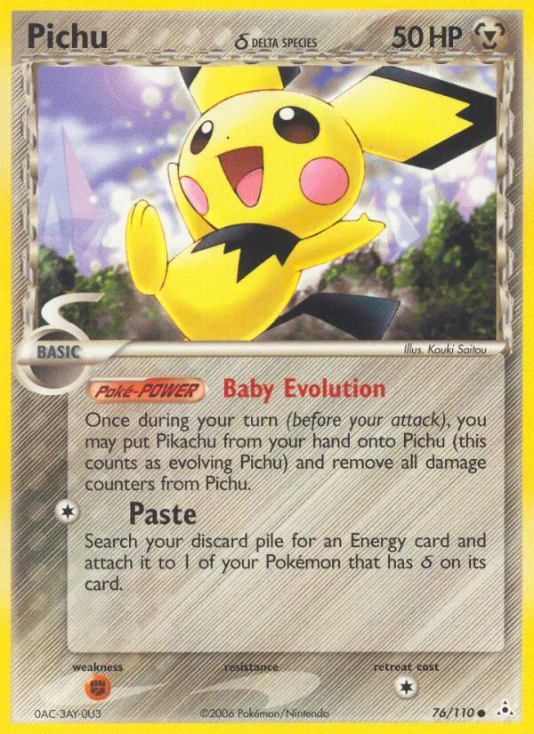 Pichu δ #76, Holon Phantoms