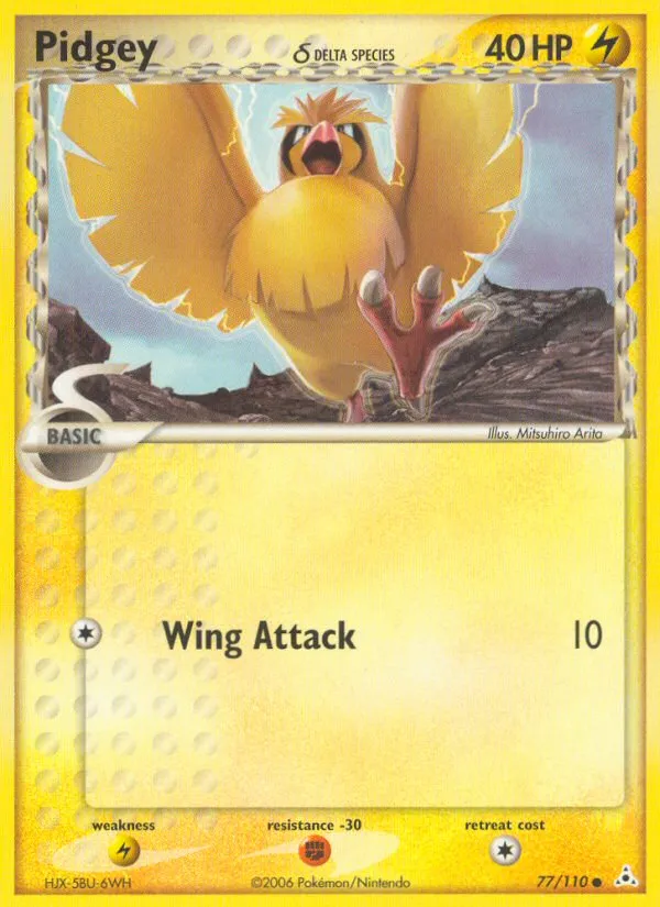 Pidgey δ #77, Holon Phantoms