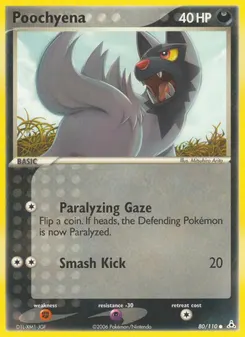 Poochyena #80, Reverse Foil