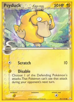 Psyduck δ #81, Reverse Foil