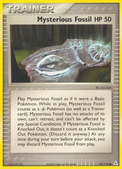 Mysterious Fossil #92, Reverse Foil