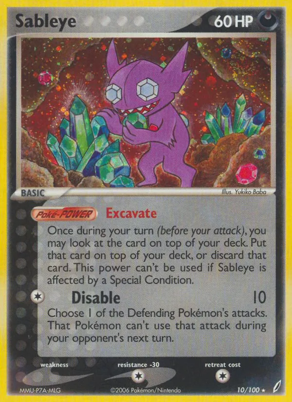 Sableye #10, Crystal Guardians