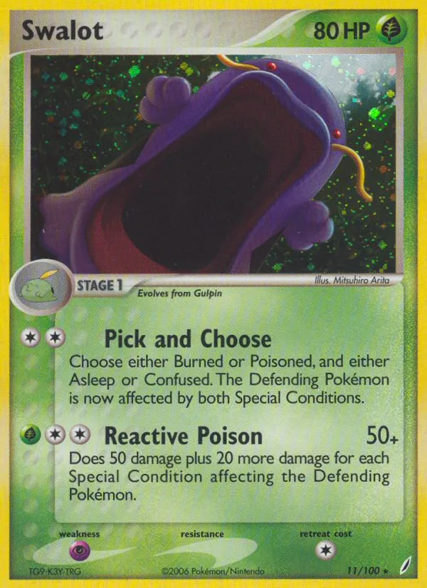 Swalot #11, Crystal Guardians Reverse Foil