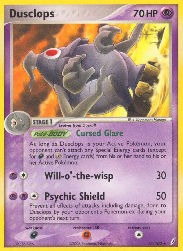 Dusclops #17, Crystal Guardians Reverse Foil