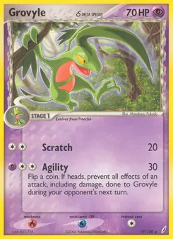 Grovyle δ #19, Reverse Foil