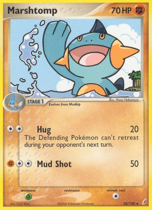 Marshtomp #38, Crystal Guardians Reverse Foil